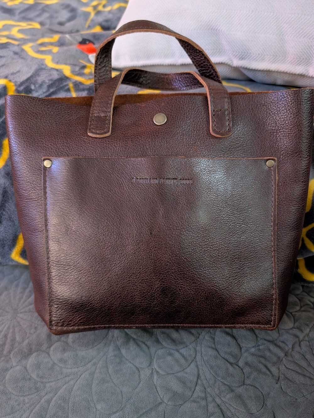 Portland Leather Mini Crossbody In Coldbrew
